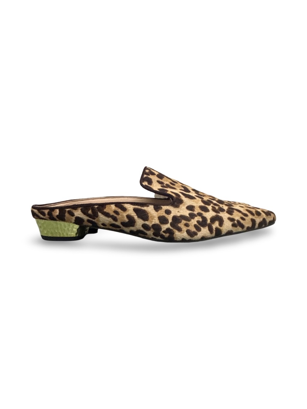 Sam Edelman “Agustine” Leopard Print Mules with Gold Accent Women’s 7.5